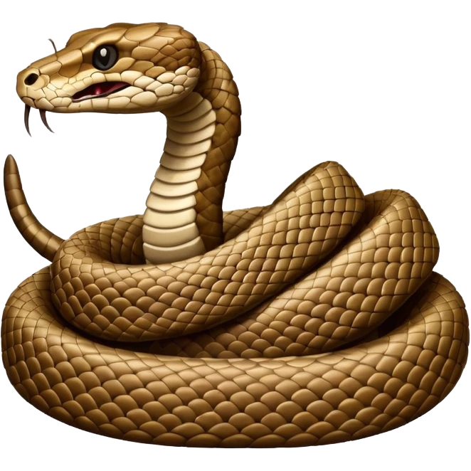 Rattlesnake coiled emoji