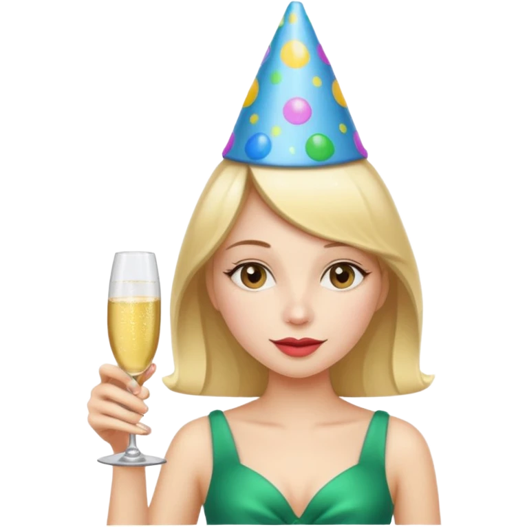 Girl at a party emoji