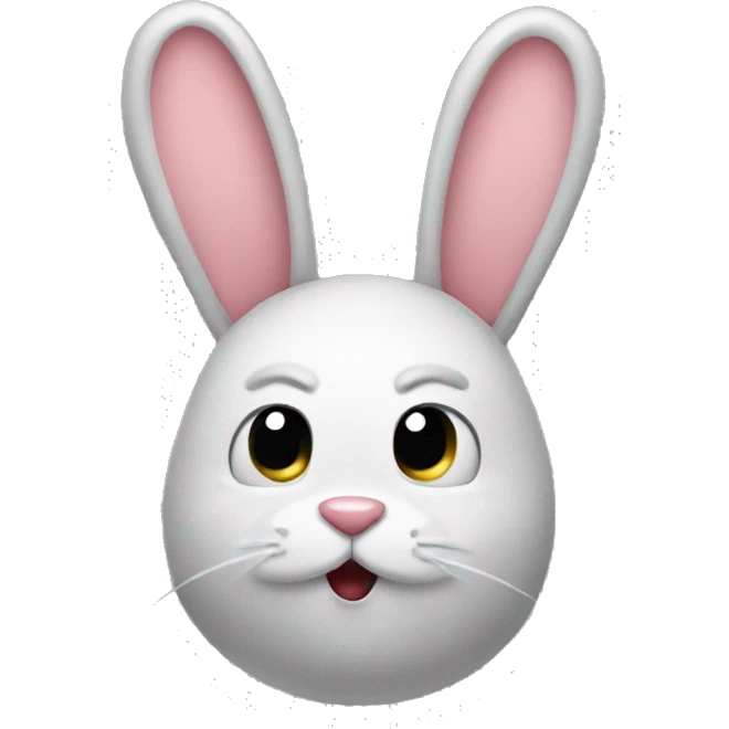 embarassed bunny emoji