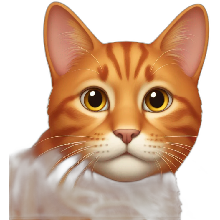 Red cat emoji