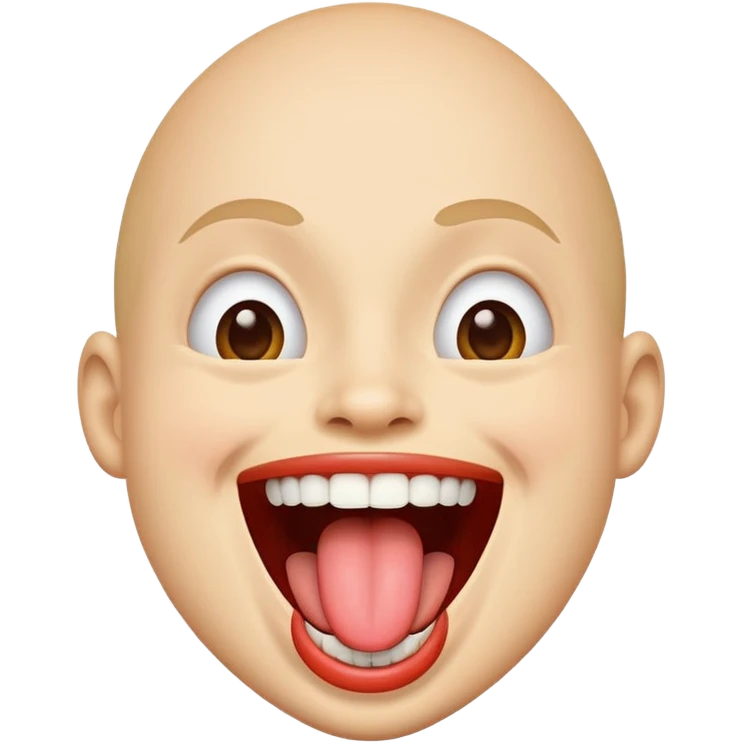 Tongue out laughing emoji