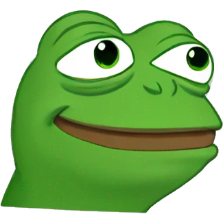Pepe the frog doing something silly emoji