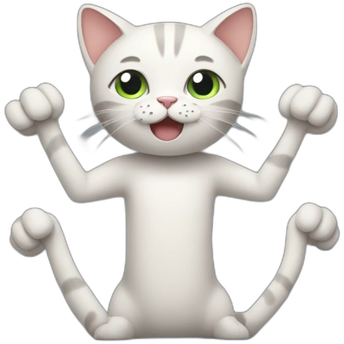 cat with many arms emoji