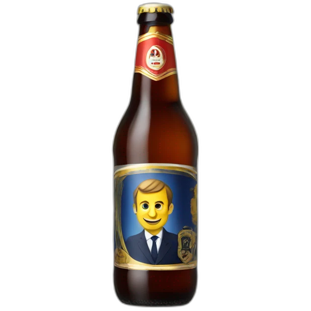 Macron bière emoji