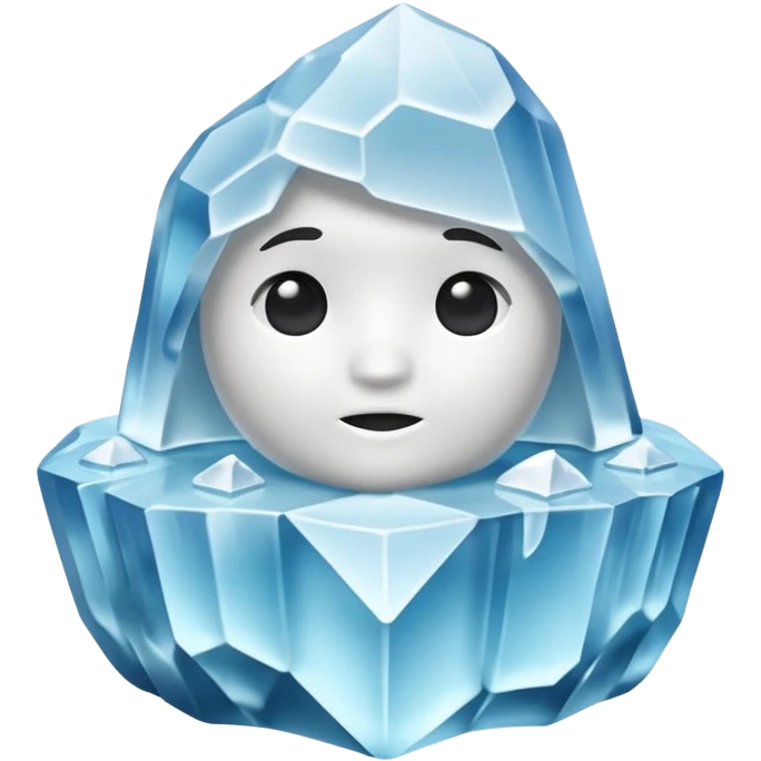 A 3D iceberg in Apple Memoji style
 emoji