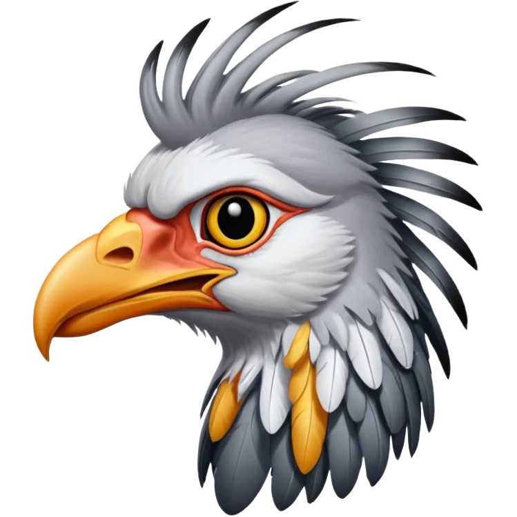 Secretary bird emoji