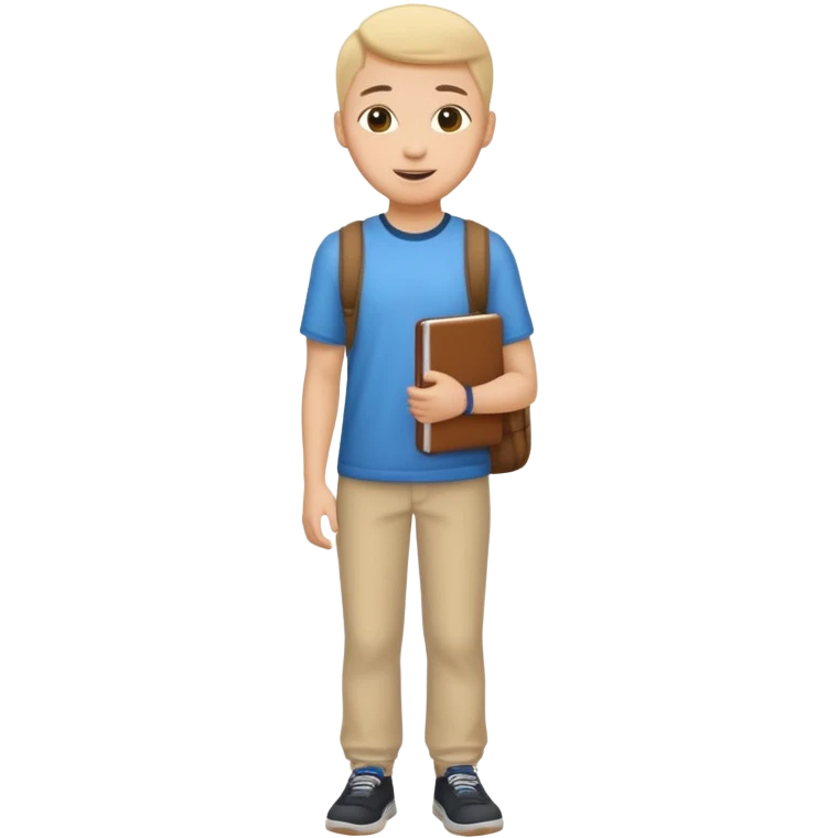 estudiante cuerpo completo feliz  emoji