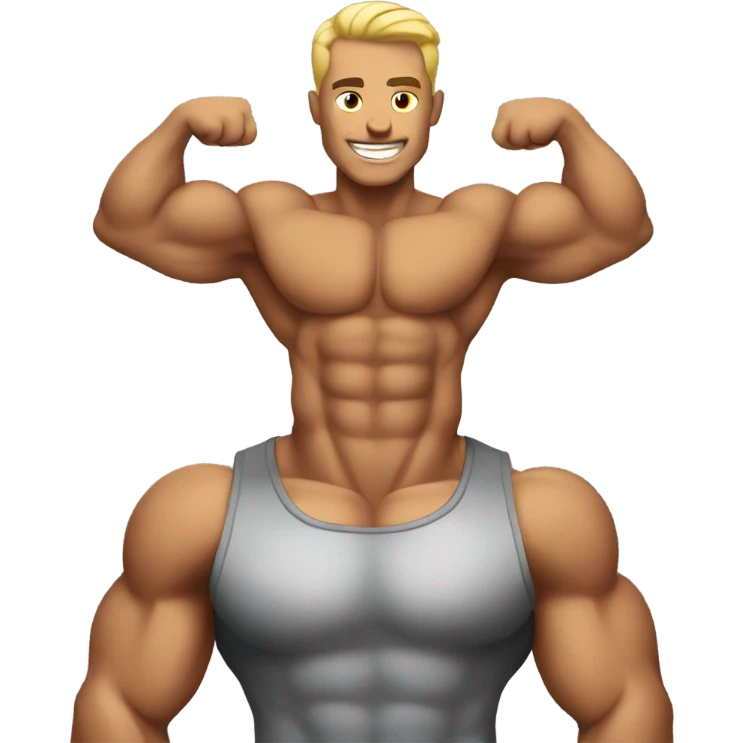 Male bodybuilder emoji