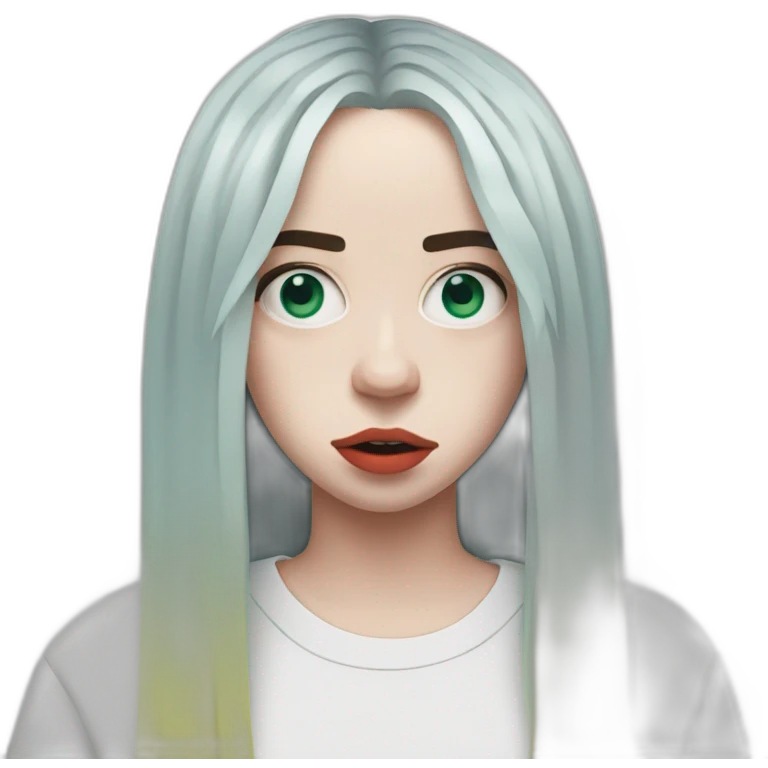 Billie eilish red era emoji