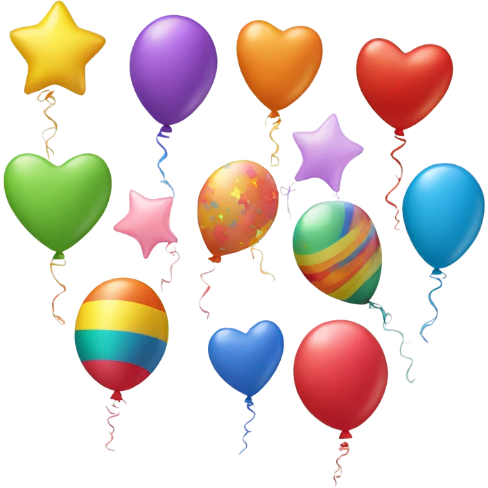 Birthday balloons emoji