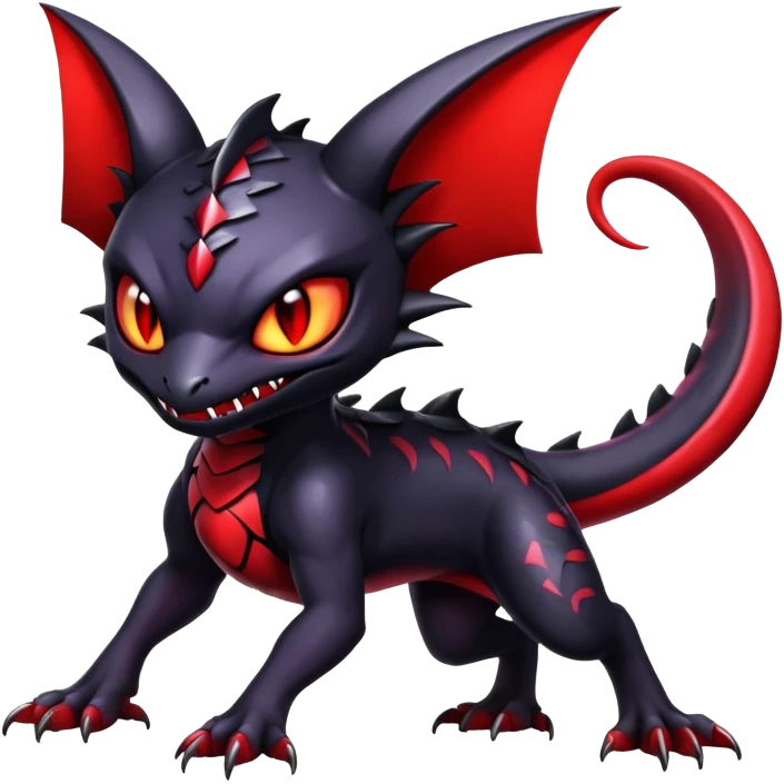 Shiny Epic Evil Badass Dark Noibat-Salandit-Litten-Hybrid emoji