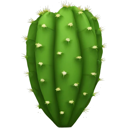 round Nopal without pot emoji