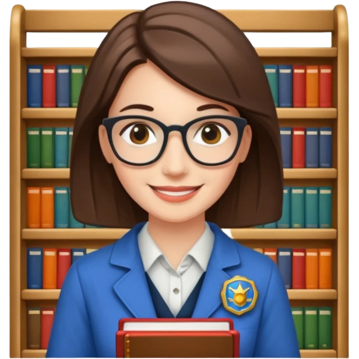 Librarian - book cart, badge





 emoji
