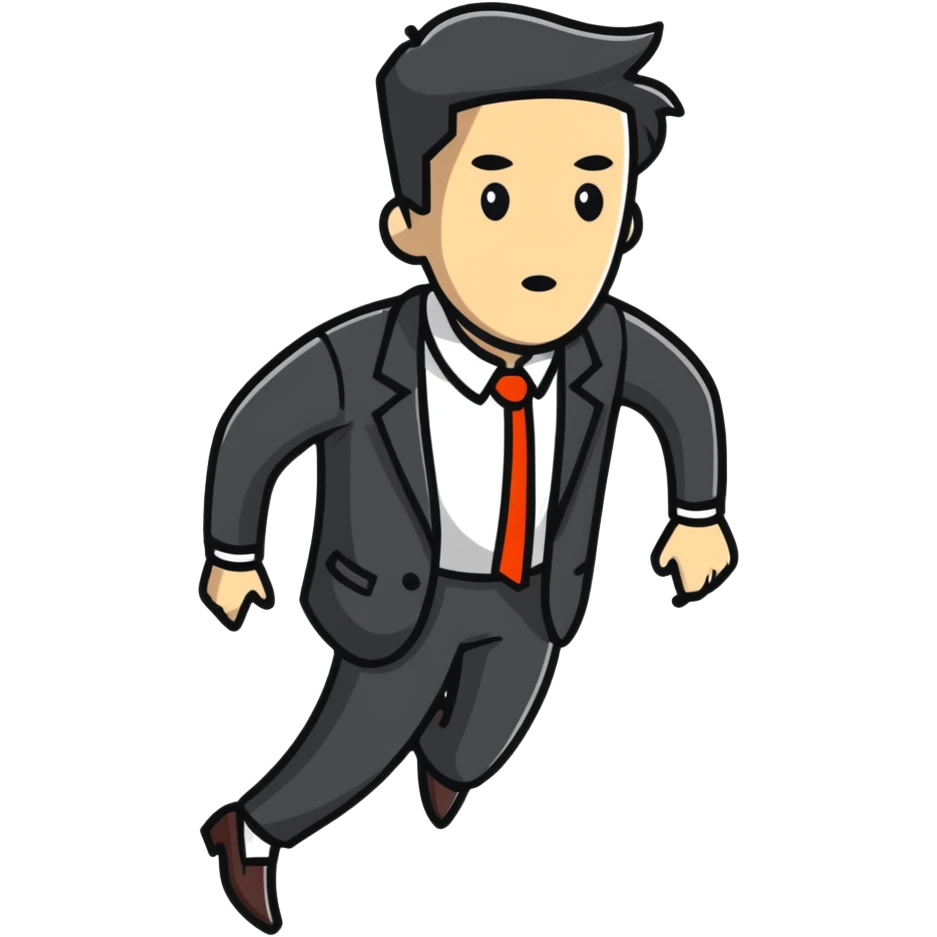 Person in fancy clothes sneaking into wedding party emoji