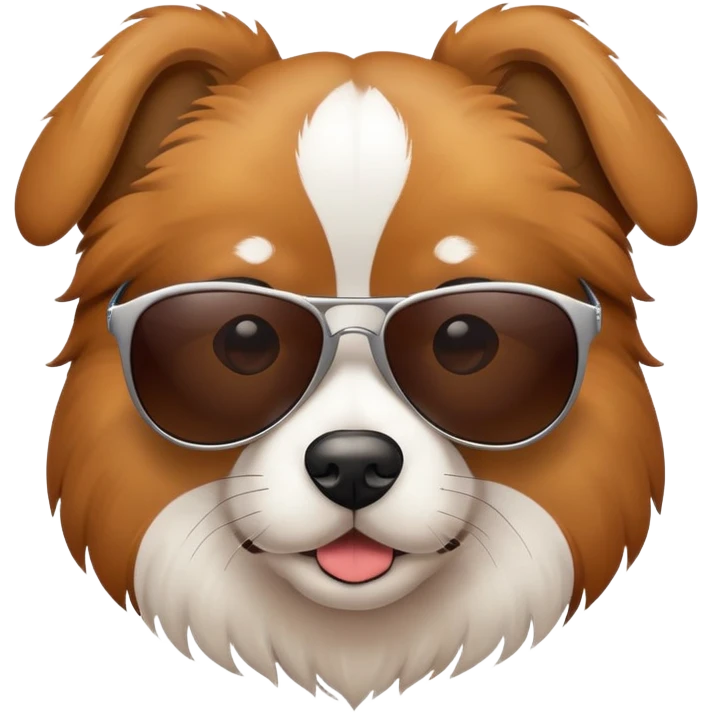  Dog wearing sunglasses emoji