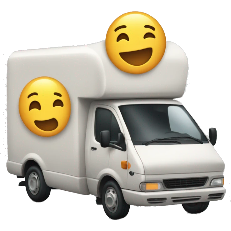 delivery van that h emoji