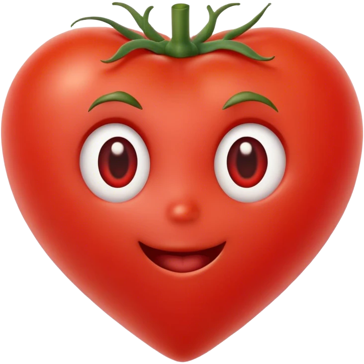 tomato heart cute emoji