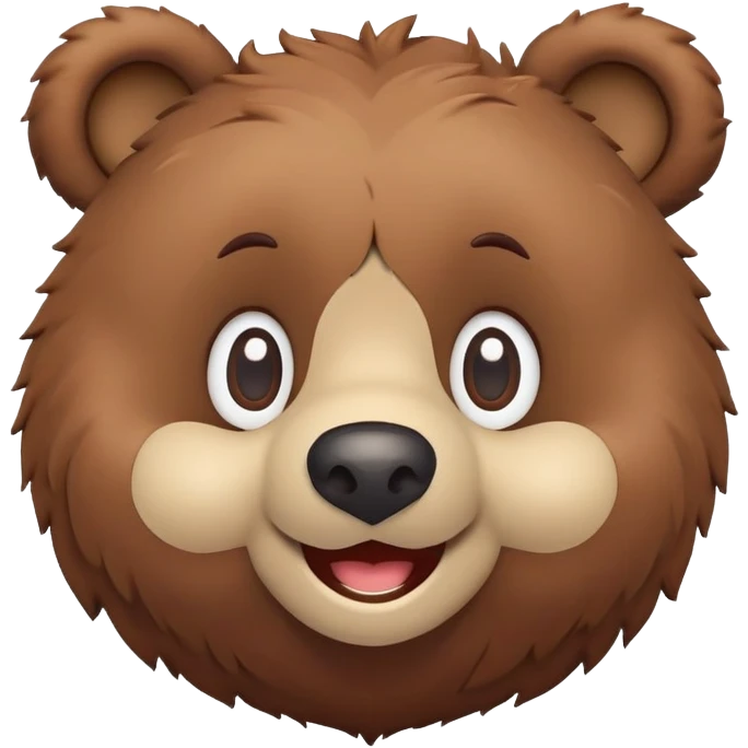 Cute claymation bear  emoji