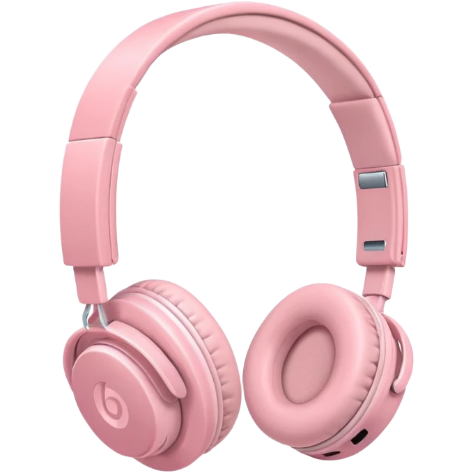 pastel pink headphone emoji