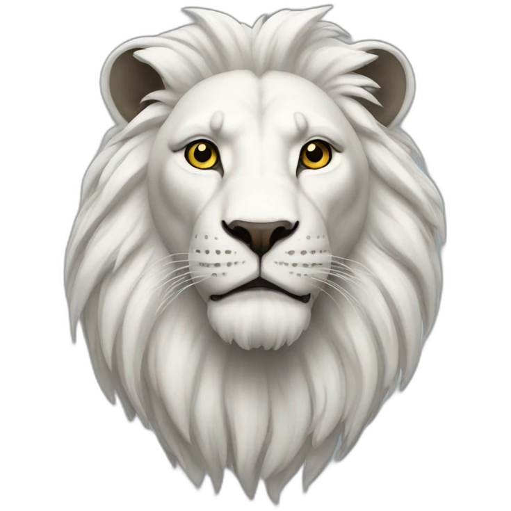 lion white emoji