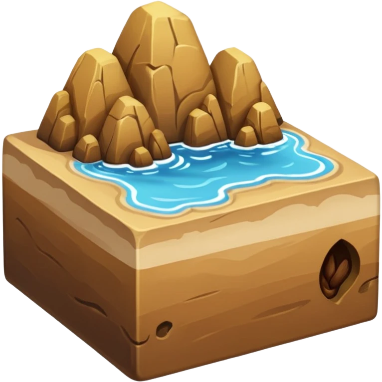 blocco di arenaria, si vedono bene gli strati emoji