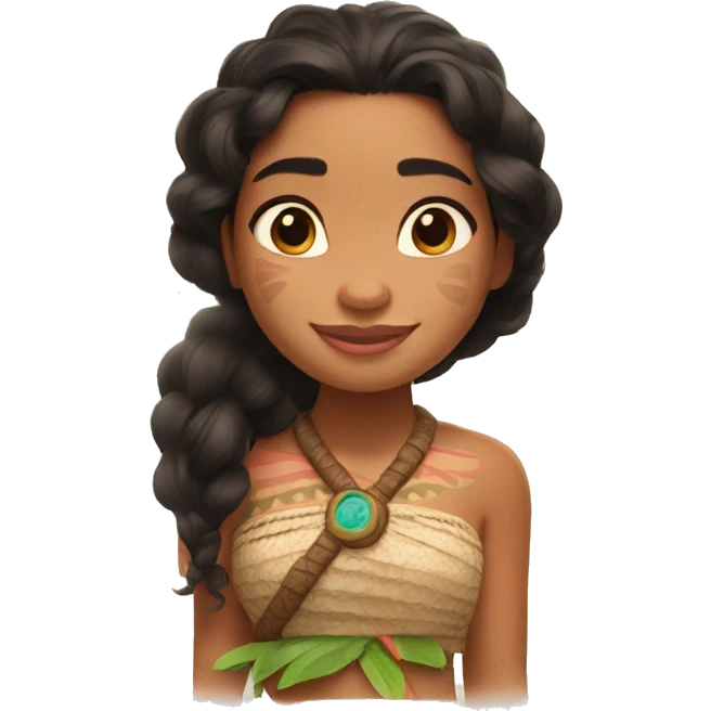 Moana from the Disney movie moana emoji