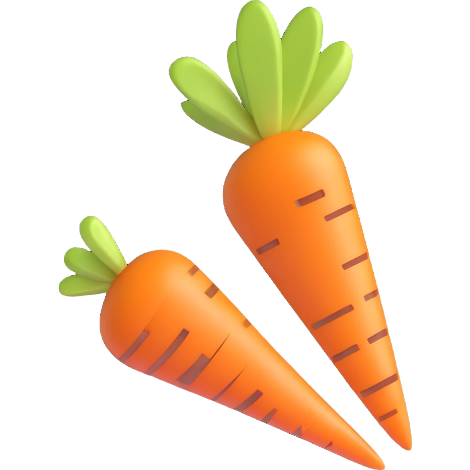sliced carrot emoji