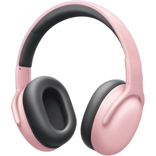 Light pink headphones AirPods Max style emoji