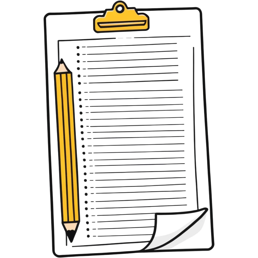 very long endless one-page to-do list emoji