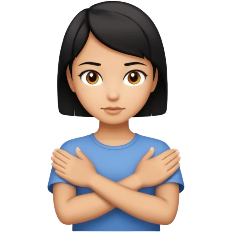 👇deux de ses mains qui ce croise  emoji
