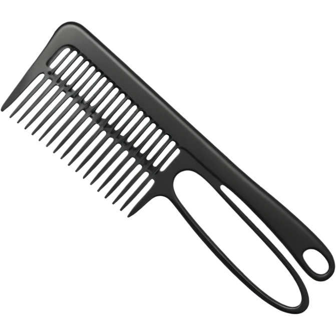 hairdressing comb emoji