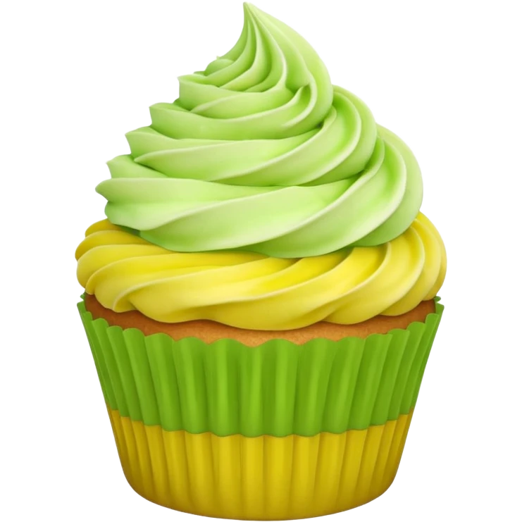 Lemon & lime twist cupcake  emoji