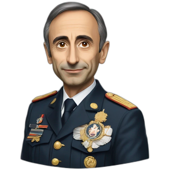 ÉRIC ZEMMOUR president français militaire emoji
