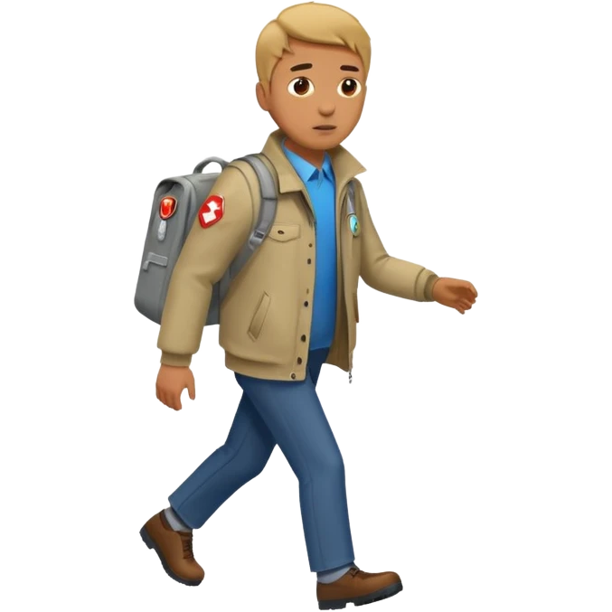 emergency exit , but only the guy walking emoji