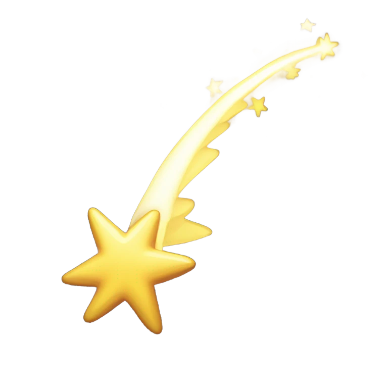 Shooting star emoji