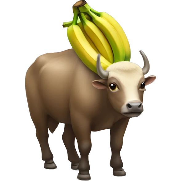 Taureau banane  emoji