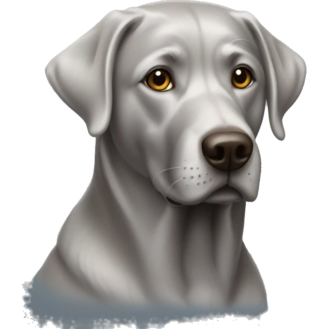 Silver lab emoji