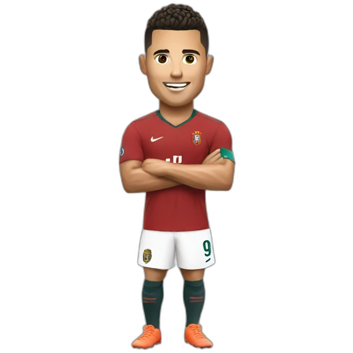 Ronaldo with a besht emoji