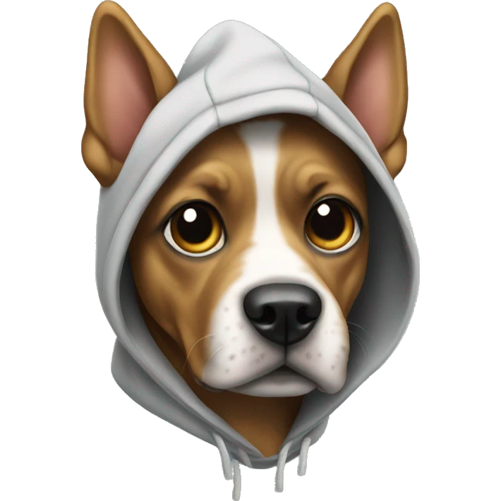 Dog with hoodie  emoji