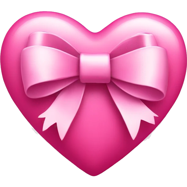 Pink heart with bow  emoji