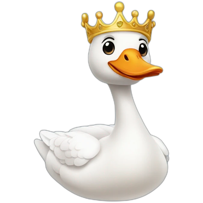 goose in a crown emoji
