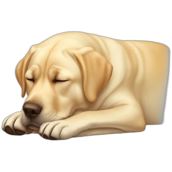 sleeping labrador emoji