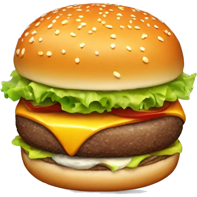 Food( fire burger on ice)  emoji