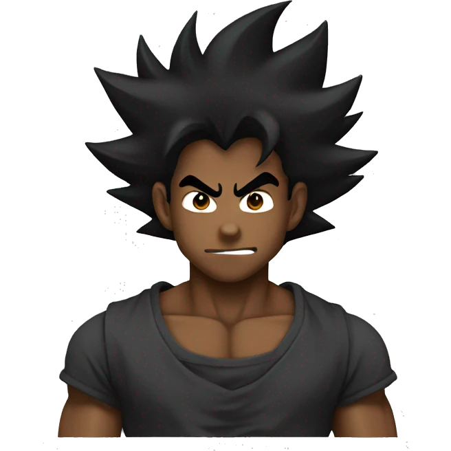 Black goku emoji
