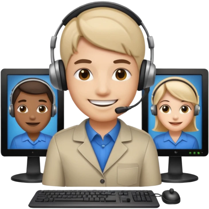 system administrator with a server and a monitor emoji emoji