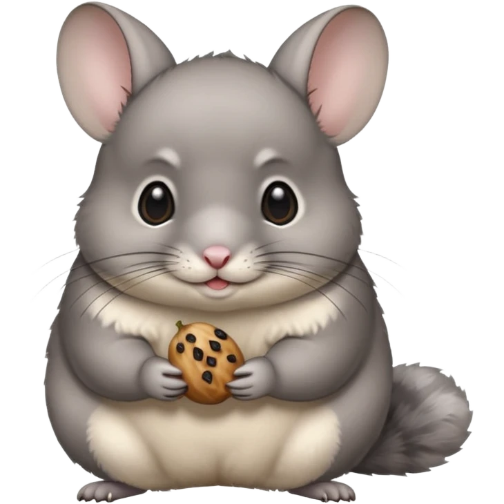 Chinchilla with raisin emoji