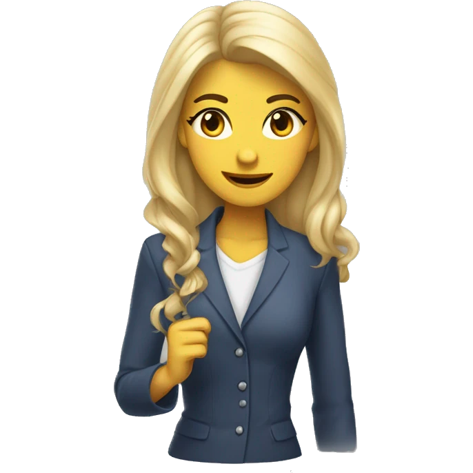 Женщина с накаченным губами и длинными ногтями  emoji