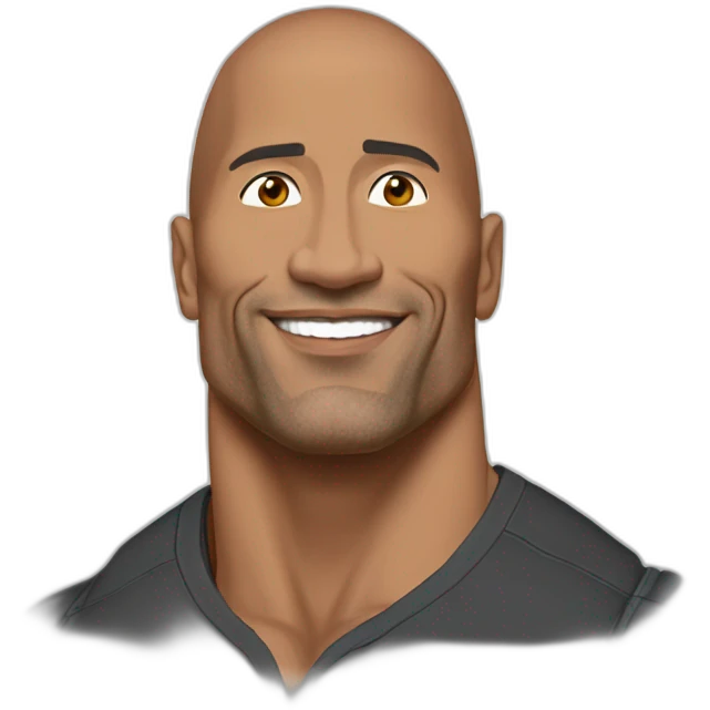 The rock as Dwayne jahnson emoji