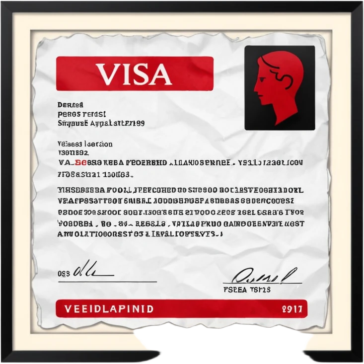 visa de turista denegada emoji