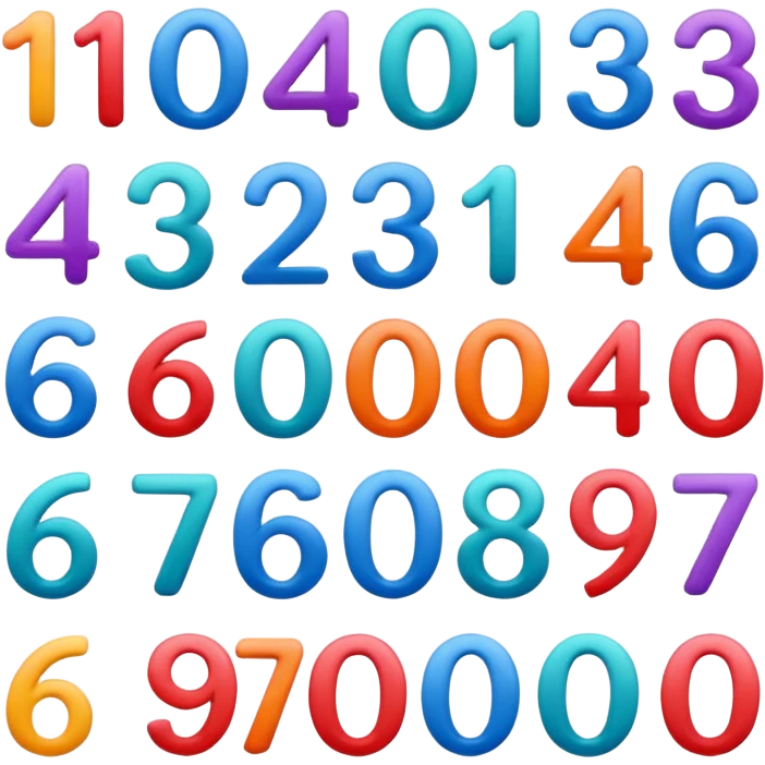 some numbers emoji